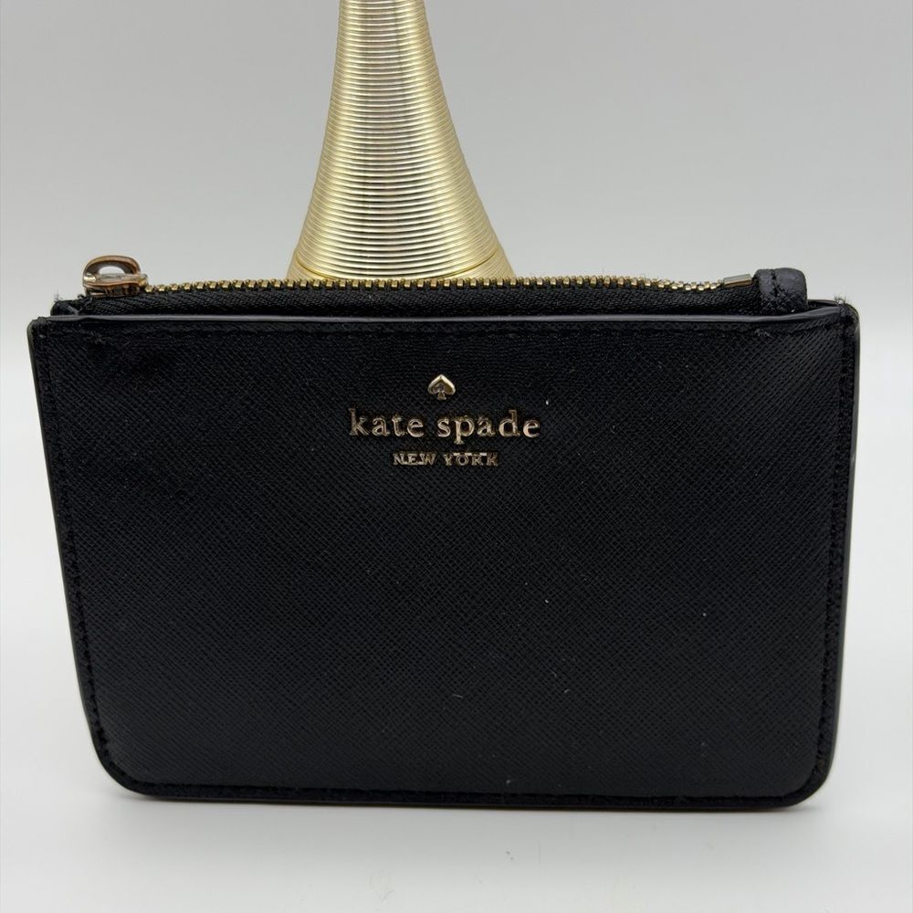 Kate Spade Pebble Leather Wallet with Gold Accents